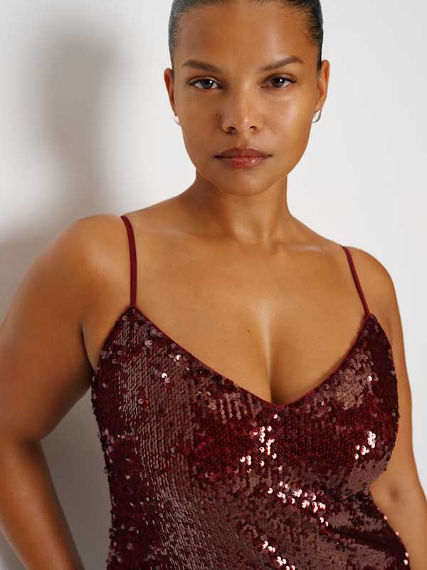 Drizzle Dress Es - Oxblood