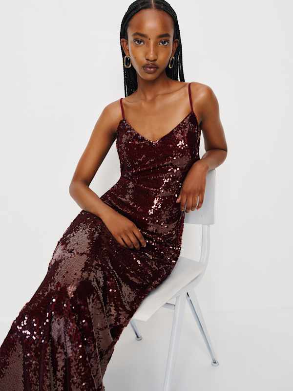Petites Drizzle Dress - Oxblood