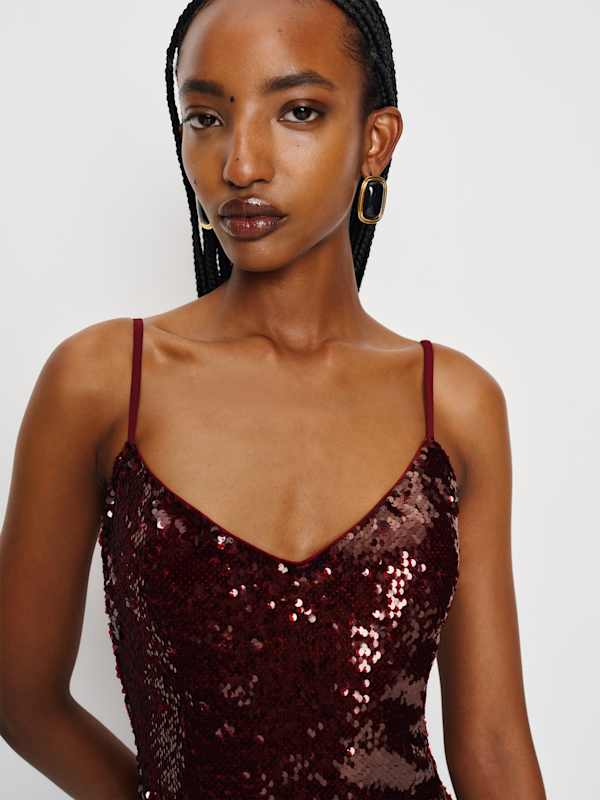 Petites Drizzle Dress - Oxblood