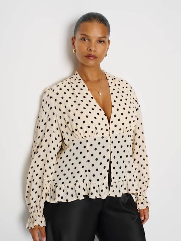 Maple Cream Blouse Es - Sugar Dot