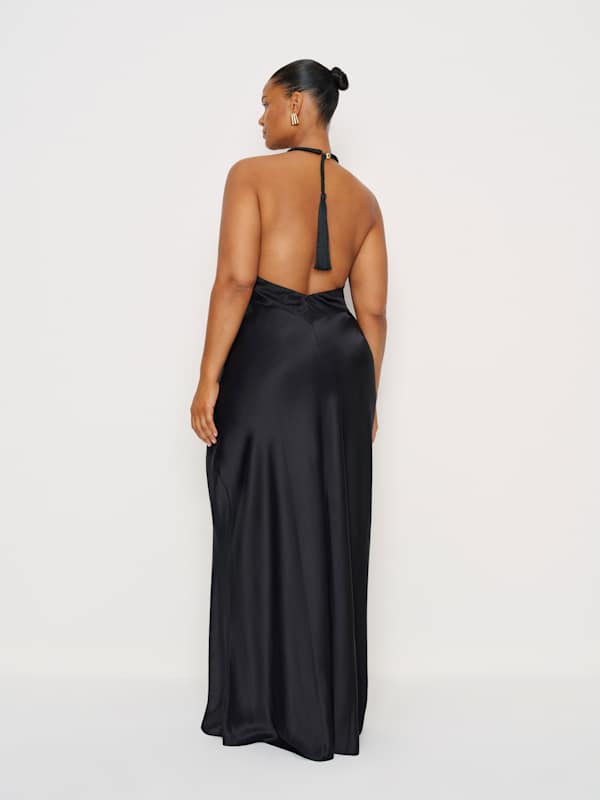 Bianca Silk Dress Es - Black