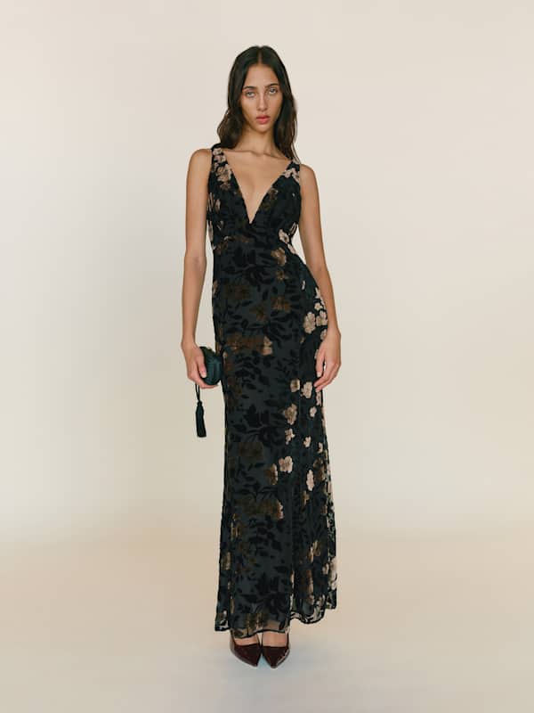 Petites Hugo Dress - Moody Burnout