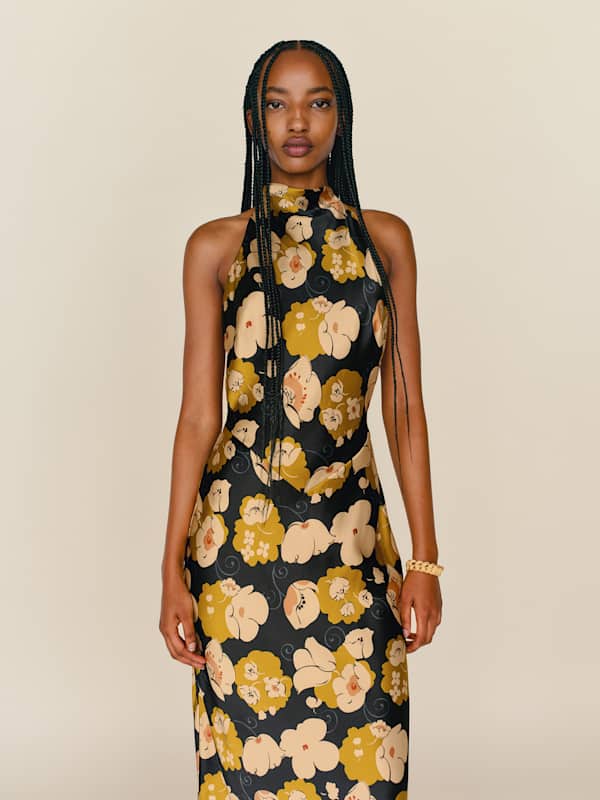 Petites Bianca Silk Dress - Kiki