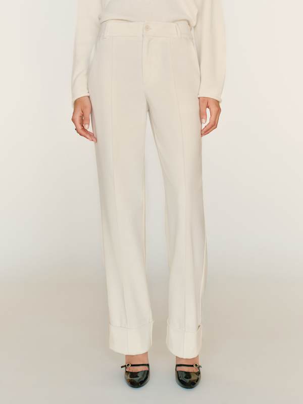 Pantalon Ella sp&eacute;cial Petites - Ivoire