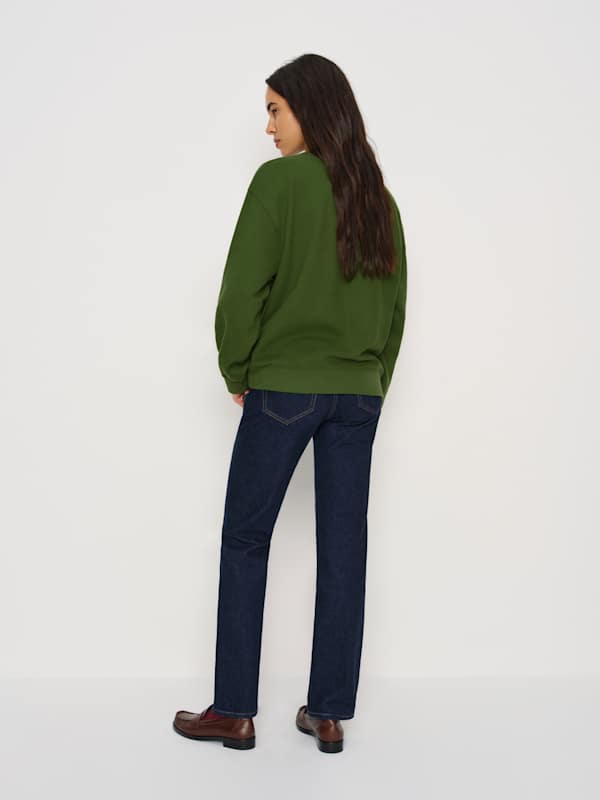 Bowie V Neck Sweatshirt - Grass