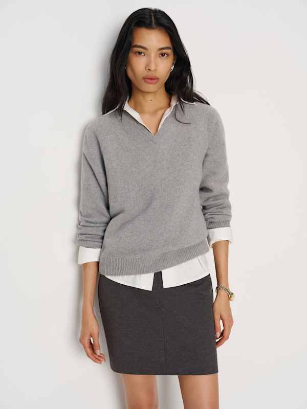 Theo Knit Skirt - Dark Grey