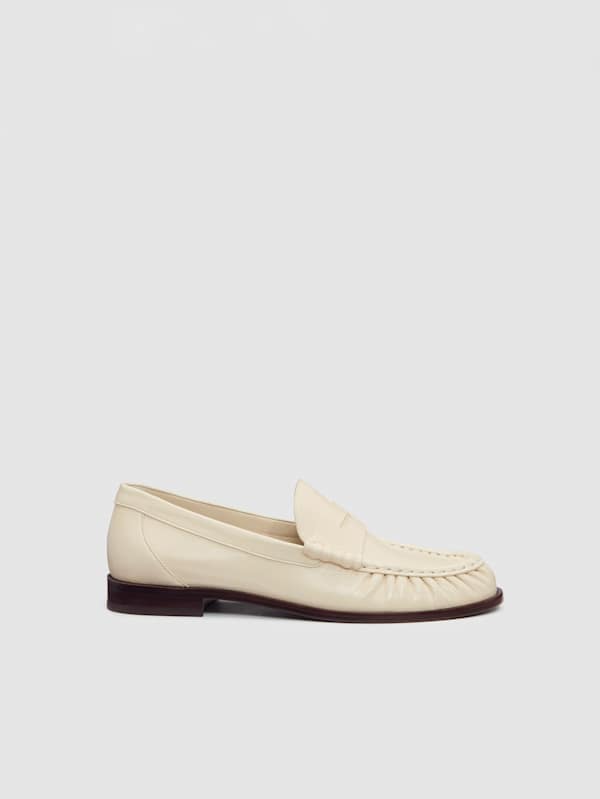 Francine Ruched Loafer - Almond Eel
