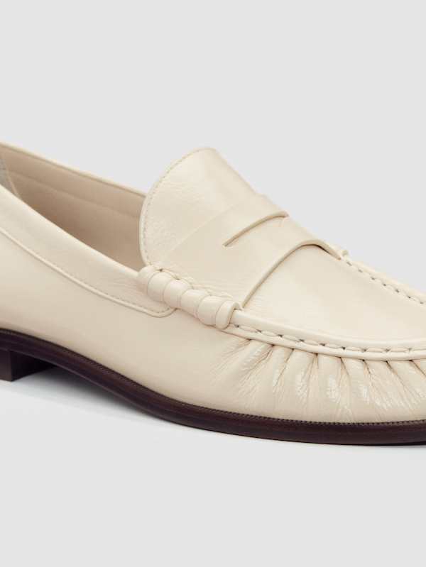 Francine Ruched Loafer - Almond Eel