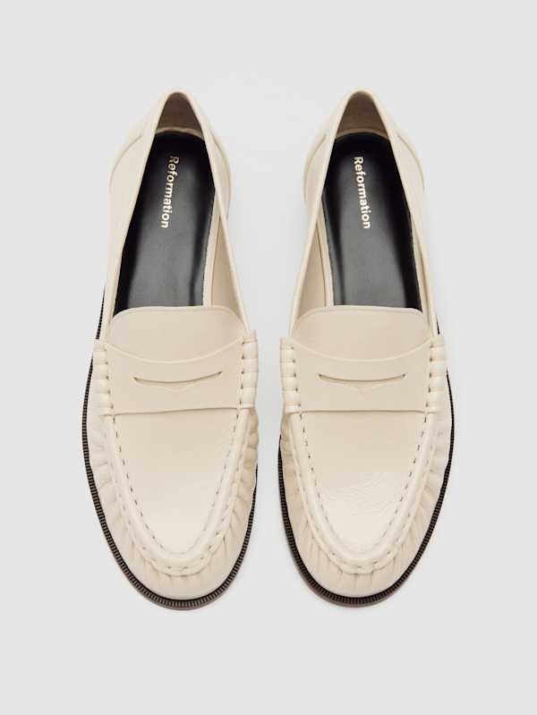 Francine Ruched Loafer - Almond Eel