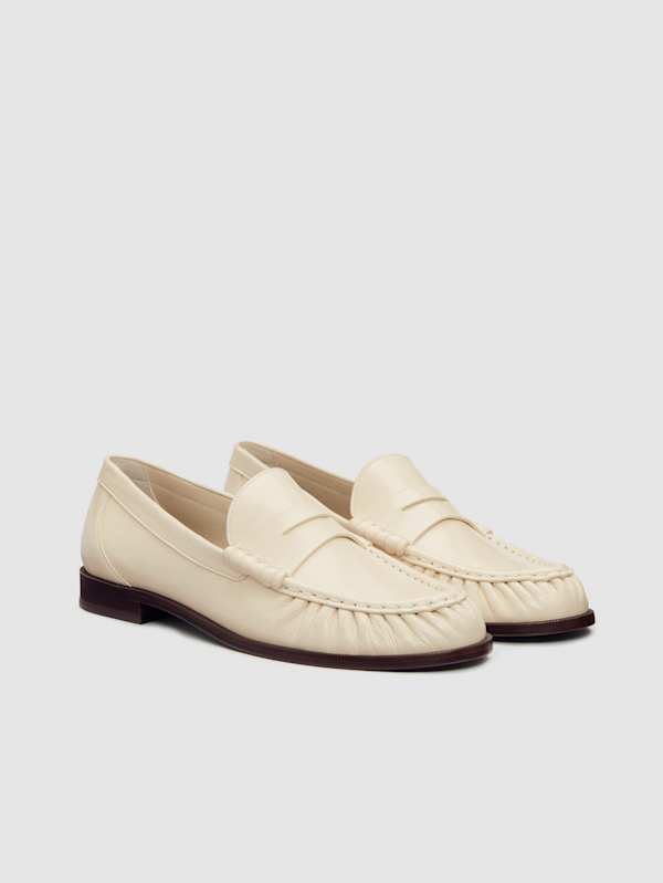 Francine Ruched Loafer - Almond Eel
