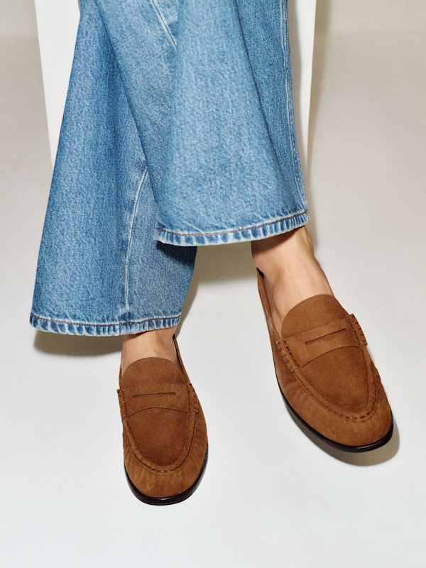 Mocassins mules Francine - Daim cavalier