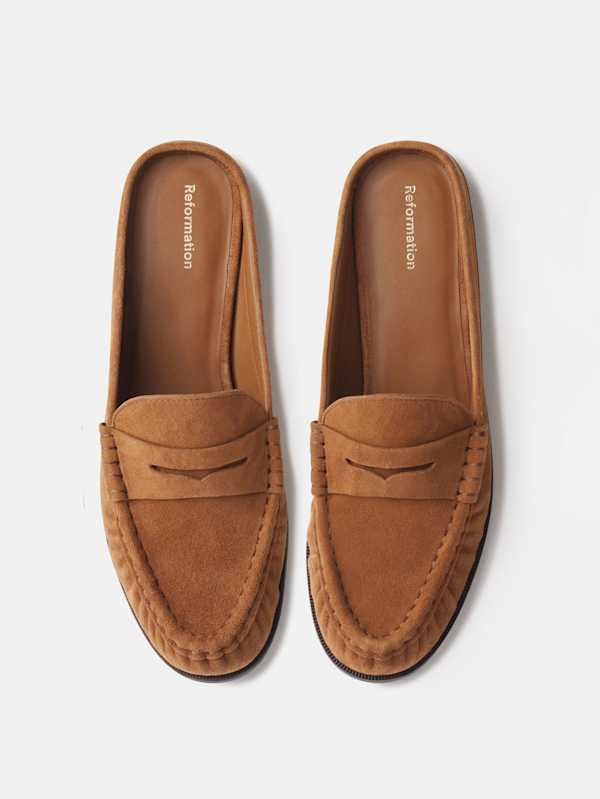 Francine Loafer Mule - Cavalier Suede