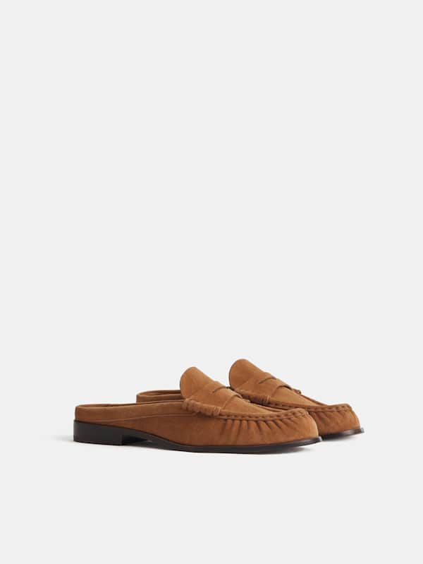 Francine Loafer Mule - Cavalier Suede