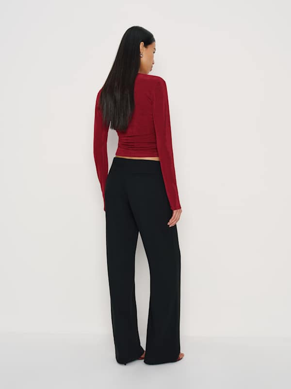 Berlin Knit Top - Deep Red