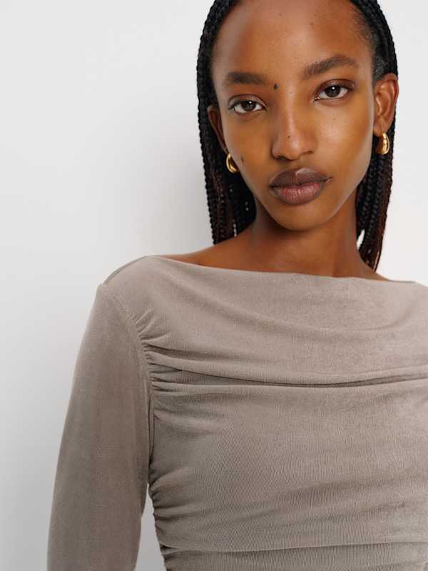 Berlin Knit Top - Grey