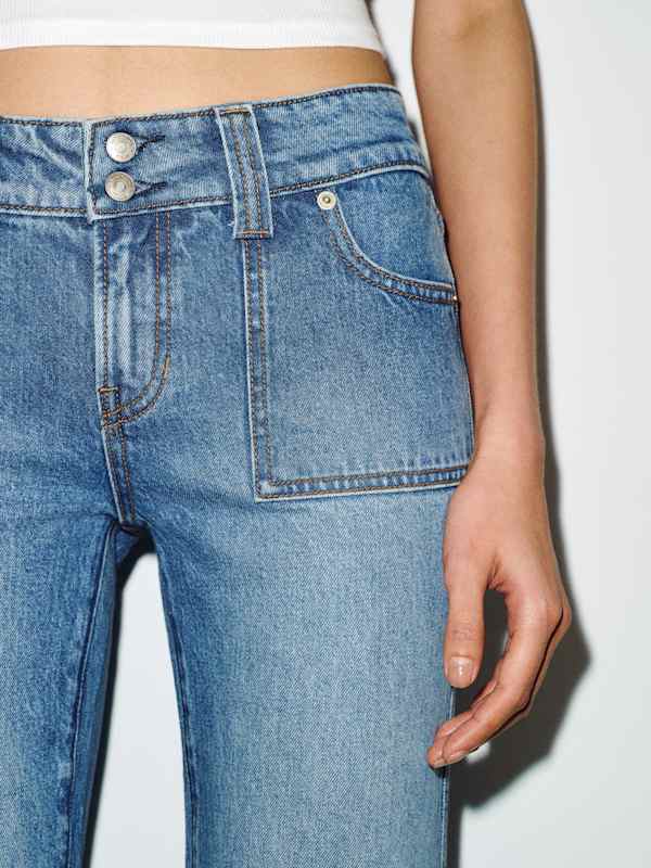 Colie Stretch Low Rise Bootcut Jeans - Malombe