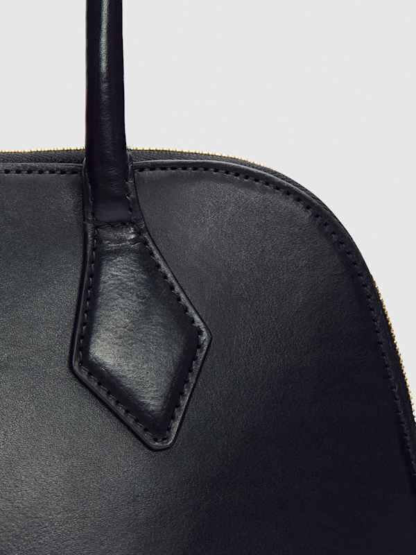 Camille Shoulder Bag - Black Leather