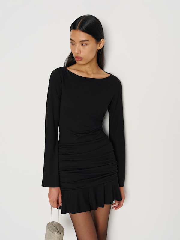 Robe en maille Brielle - Noir