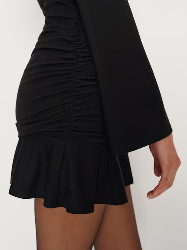 Robe en maille Brielle - Noir