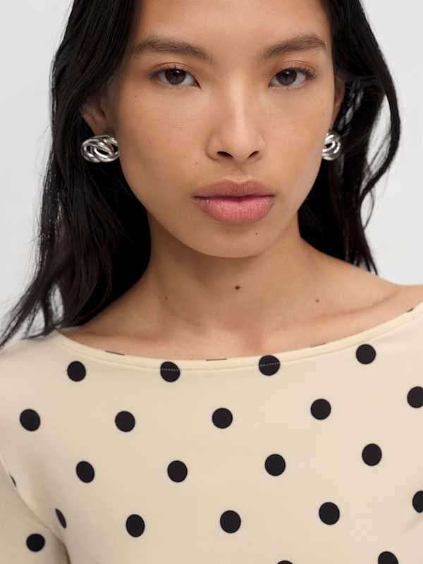 Brielle Knit Dress - Sundae Dot