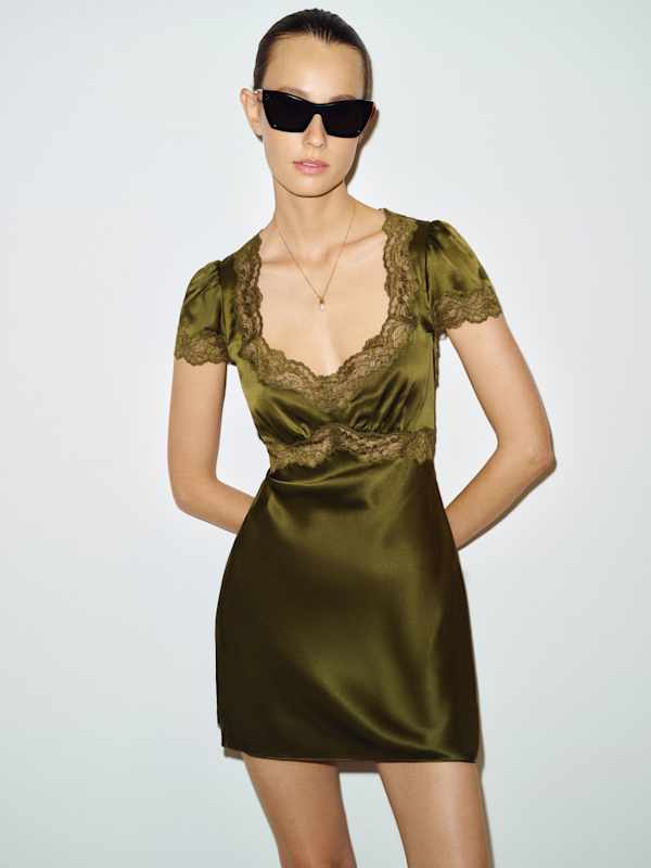 Robe en soie Romi - Jardin de mousse