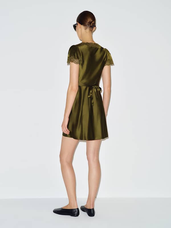 Robe en soie Romi - Jardin de mousse
