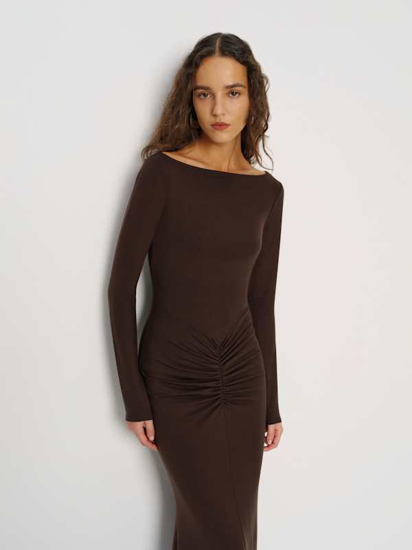Alara Knit Dress - Mole