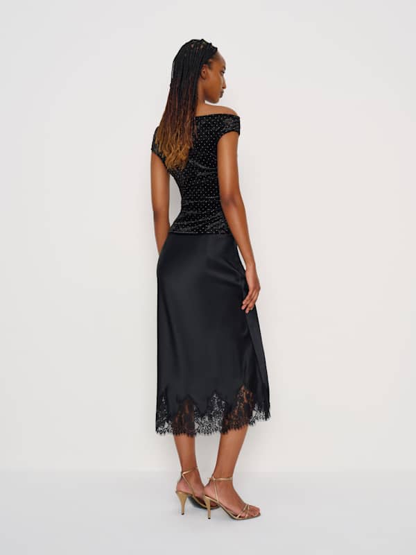 Lauryn Knit Top - Black Velvet