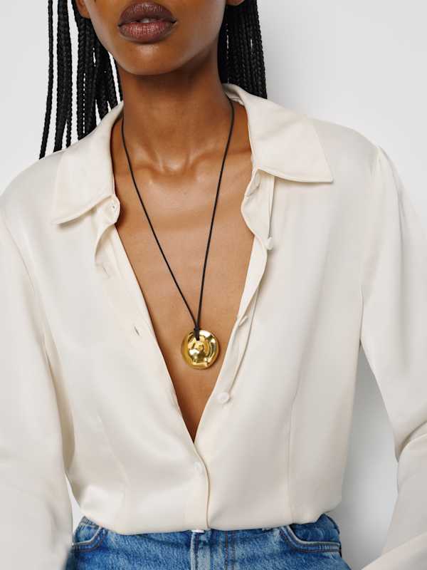 Estelle Necklace - Gold Black