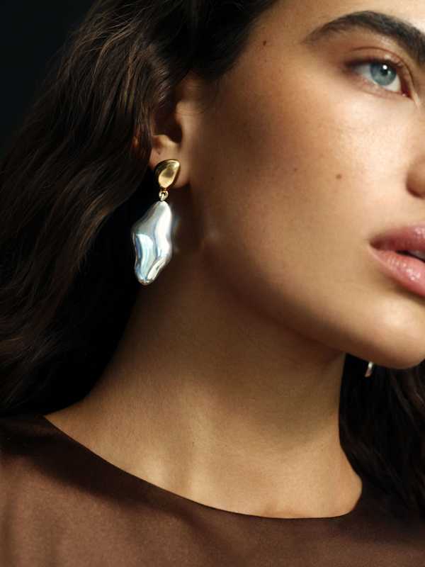 Carmel Drop Earrings - Gold Silver