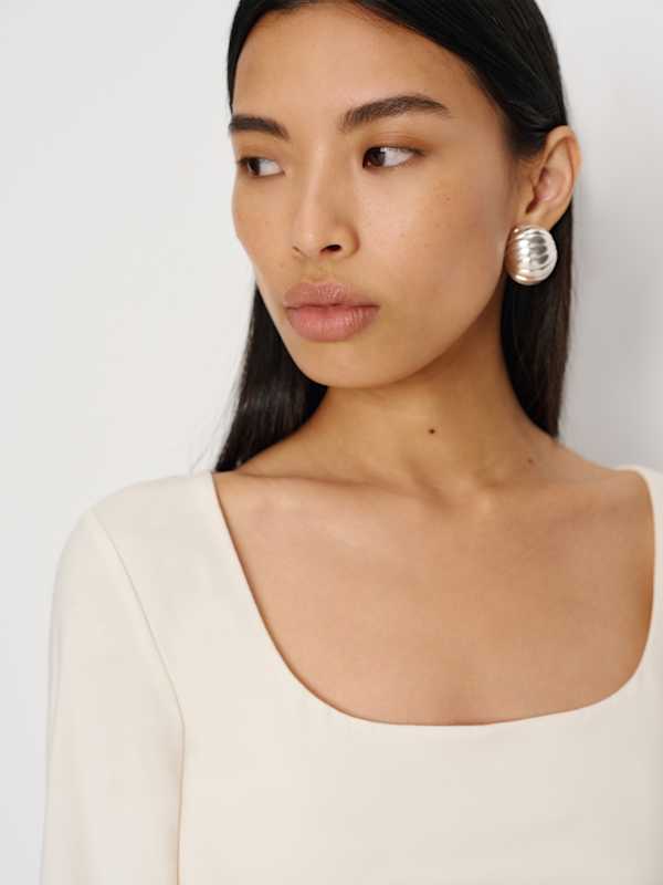 Kayla Knit Top - Fior Di Latte