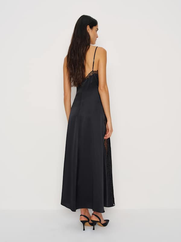 Ericka Silk Dress - Black