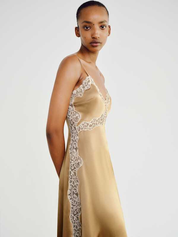 Ericka Silk Dress - Riesling