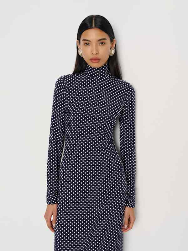 Robe en maille Celina - R&ecirc;ve &agrave; pois