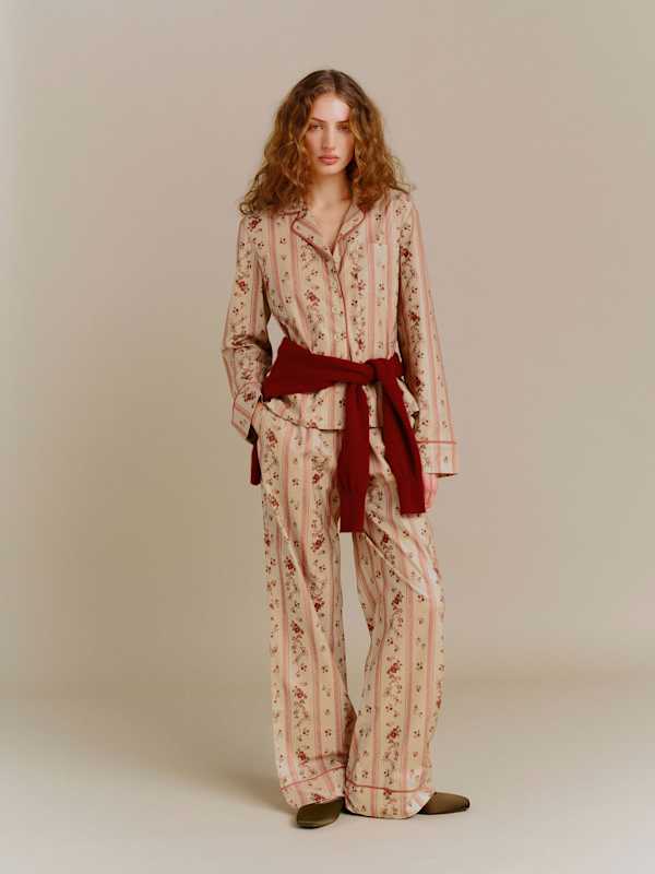 Priya Flat Mule - Pickle Satin