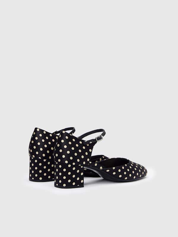 Laurie Pump - Polka Dot Satin