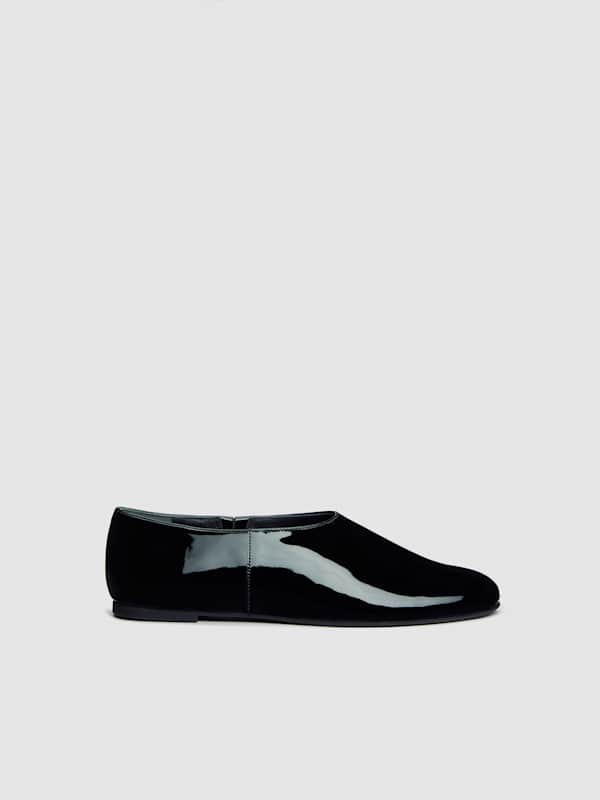 Tia Flat - Black Patent