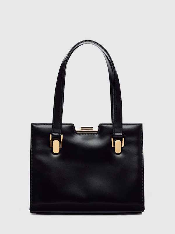 Nara Shoulder Bag - Black Leather