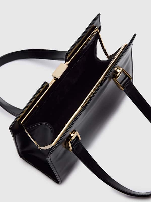 Nara Shoulder Bag - Black Leather