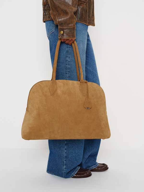 Oversized Seraphina Tote - Bracco Suede