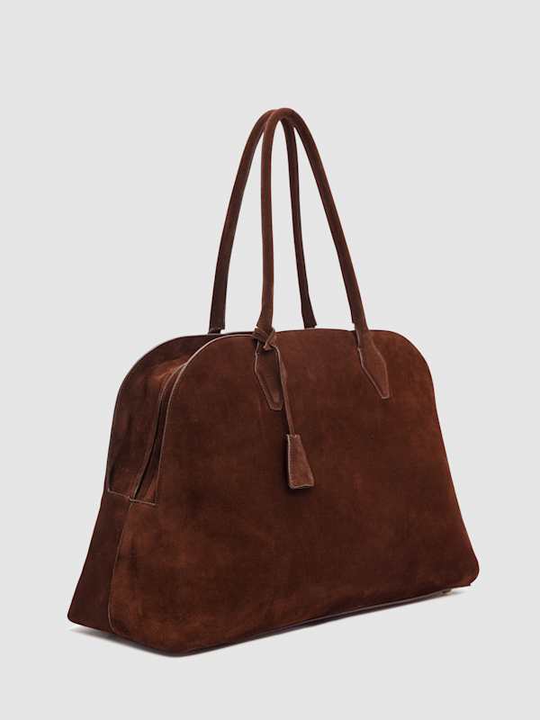 Oversized Seraphina Tote - Espresso Suede