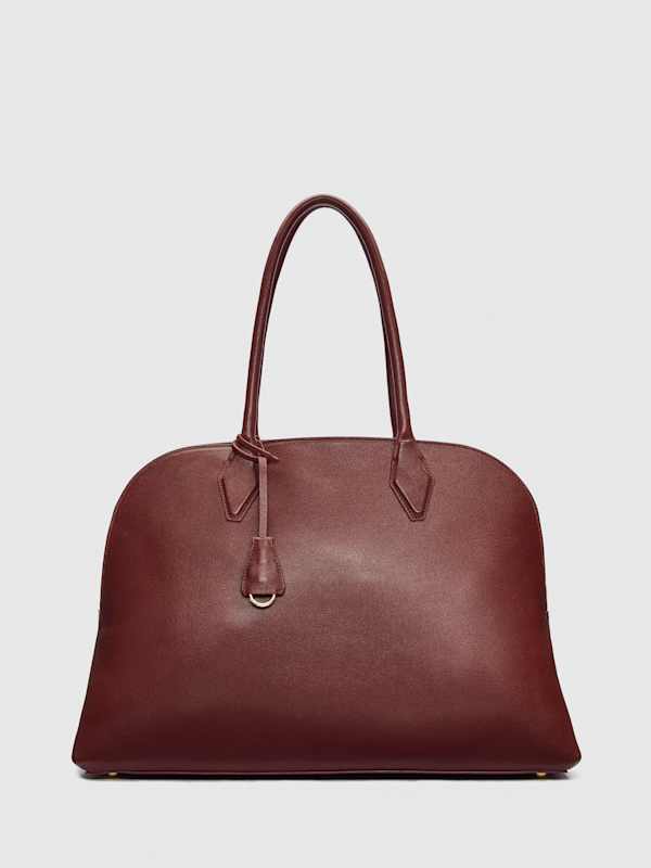 Oversized Seraphina Tote - Ruby Leather