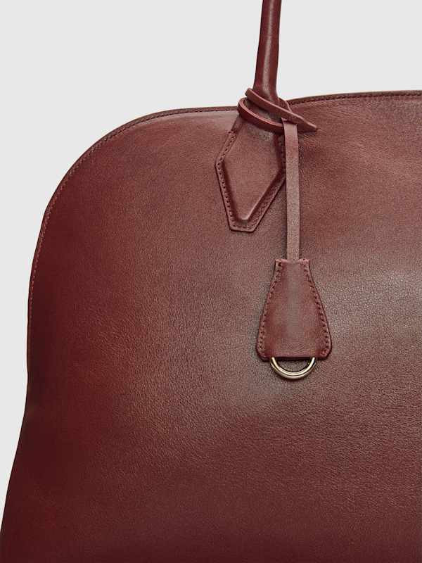 Oversized Seraphina Tote - Ruby Leather
