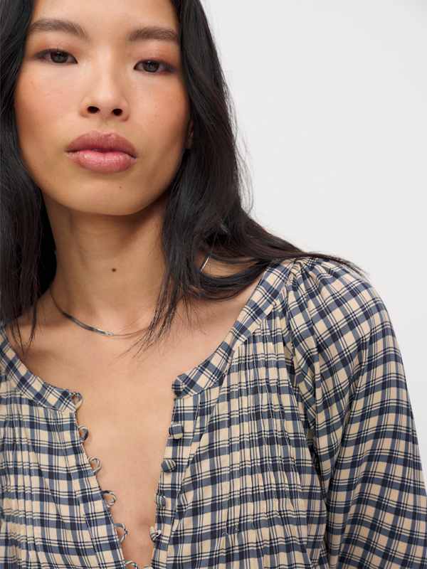 Calia Long Sleeve Top - Beacon Check