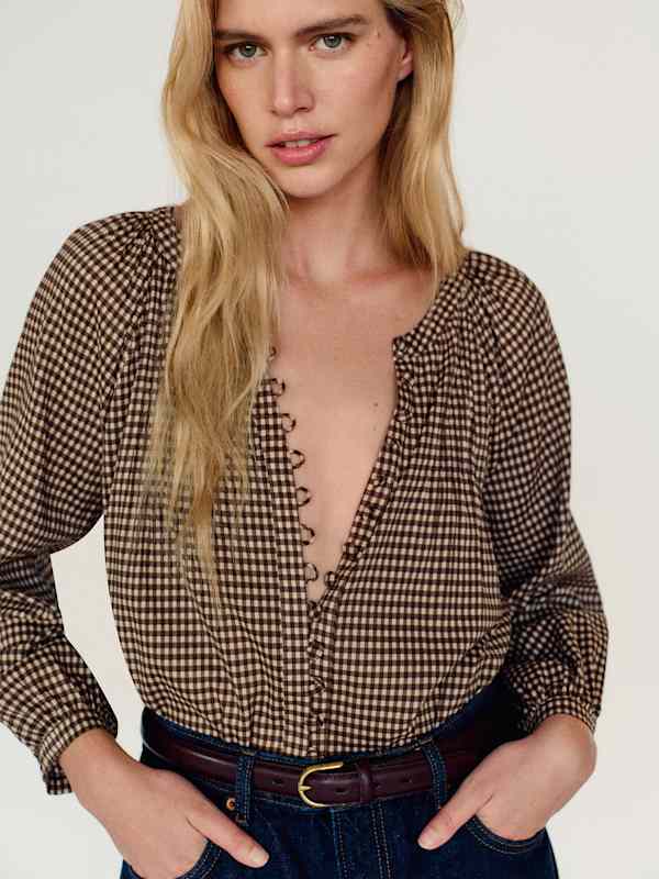 Calia Long Sleeve Top - Tartine Check