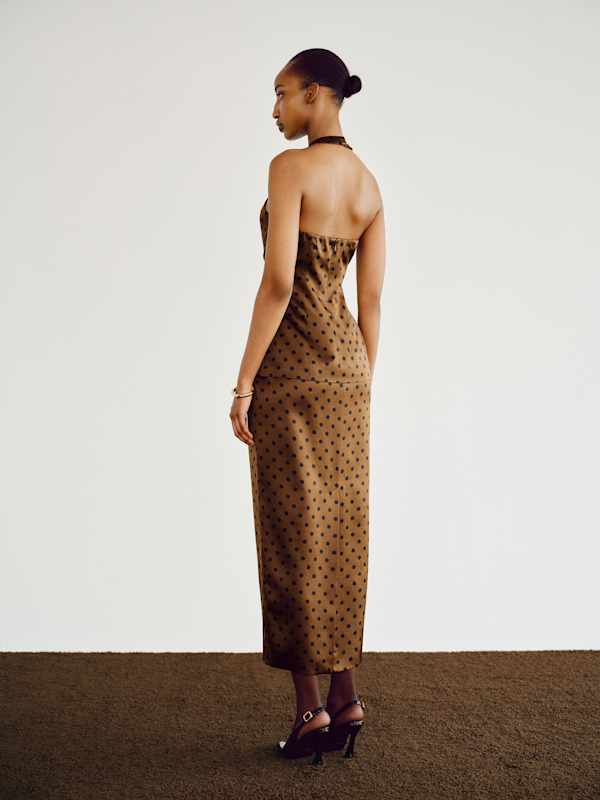 Celine Silk Two Piece - Portobello Dot