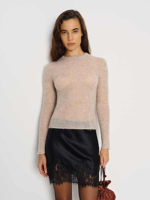 Carolina Silk Mini Skirt - Black