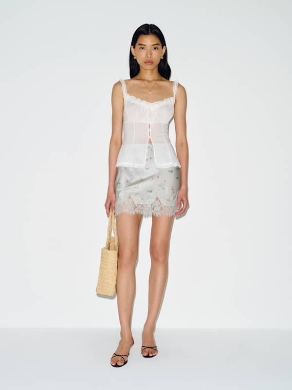 Carolina Silk Mini Skirt - Gene