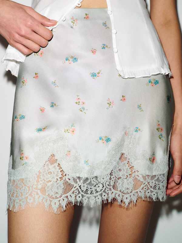 Carolina Silk Mini Skirt - Gene