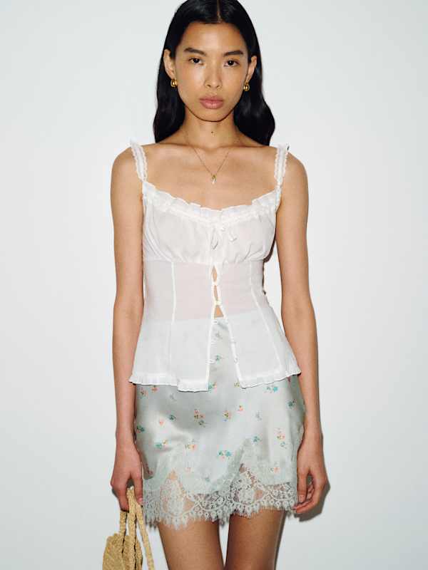 Carolina Silk Mini Skirt - Gene